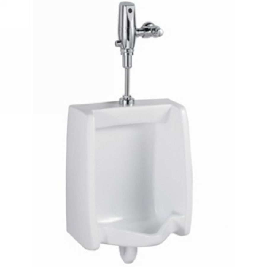 American Standard 6590.525.020 White Vitreous China Washbrook FloWise 0.125 Washout Action Urinal and Selectronic Flush Valve