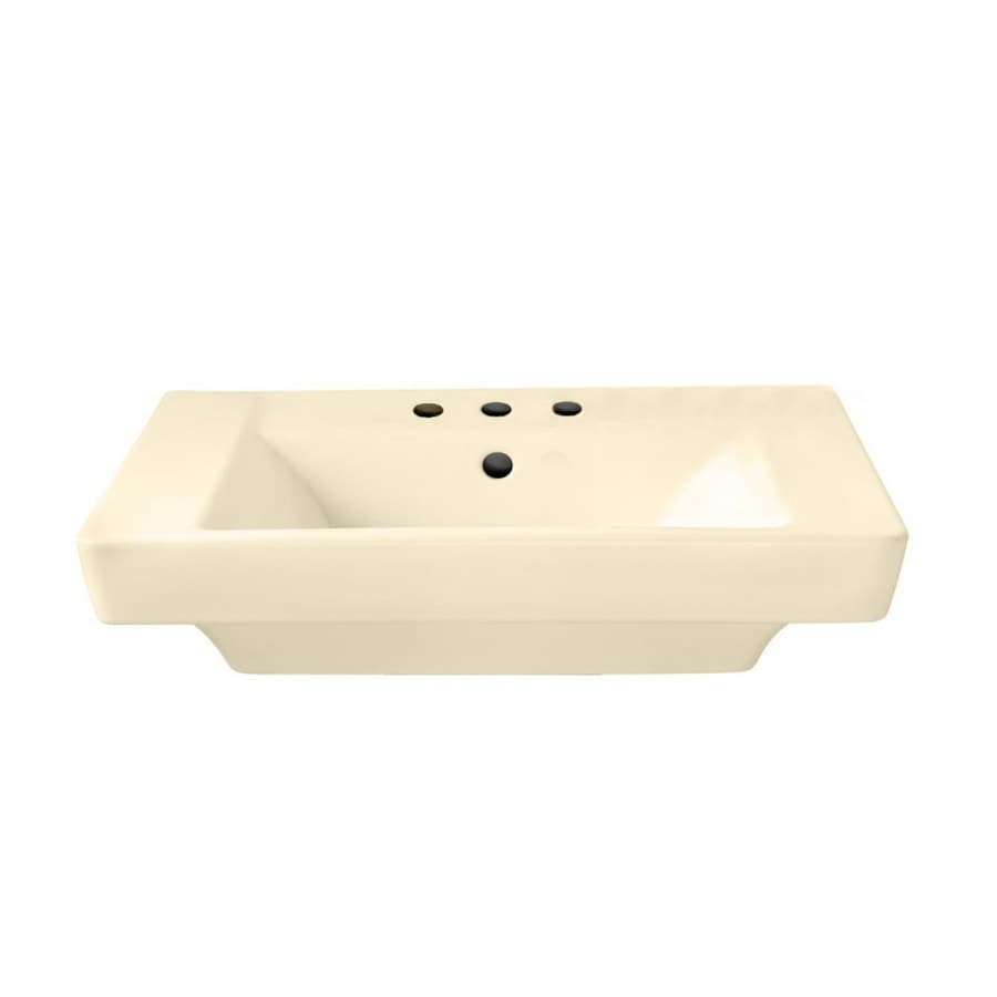 American Standard Boulevard Bone Pedestal Sink Top (8" Widespread) at