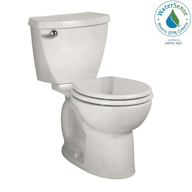American Standard Cadet 3 White WaterSense Round Standard Height 2-Piece Toilet 10-in Rough-In Size American Standard Cadet 3 White WaterSense Round Standard Height 2-Piece Toilet 10-in Rough-In Size
