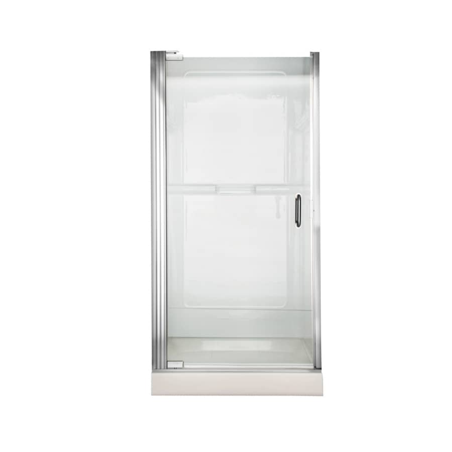 American Standard Euro Frameless Silver Shower Door at