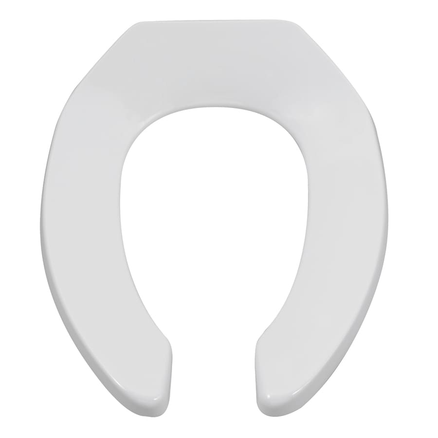 Crane Plumbing White Plastic Elongated Toilet Seat in the Toilet Seats ...