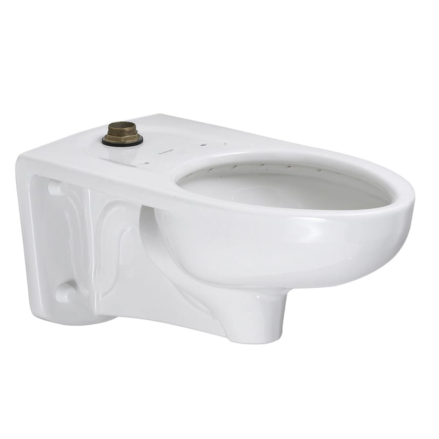 Shop American Standard Afwall White Elongated Chair Height Toilet ... - American Standard Afwall White Elongated Chair Height Toilet Bowl
