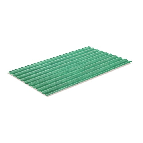 Sequentia 2.166-ft X 10-ft Corrugated Green Fiberglass Roof Panel At ...