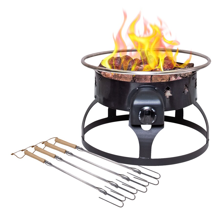 black propane fire pit