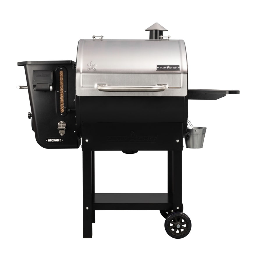 Camp Chef 20 Wifi Woodwind Pellet Grill 501 Sq In Stainless Steel High Temp Black Powder Coat Pellet Grill In The Pellet Grills Department At Lowes Com
