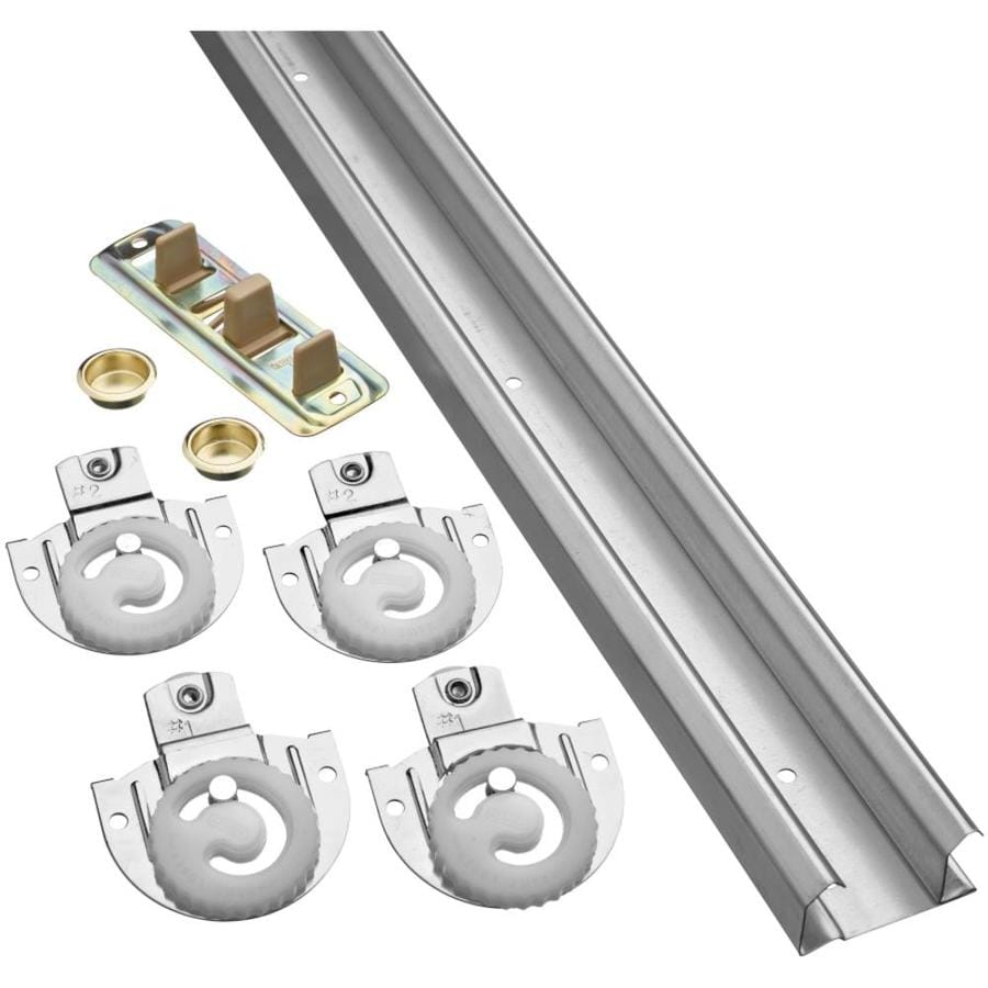 Shop Stanley National Hardware 1 Piece 72 In Bi Pass Door Sliding Closet Door Track Kit At 