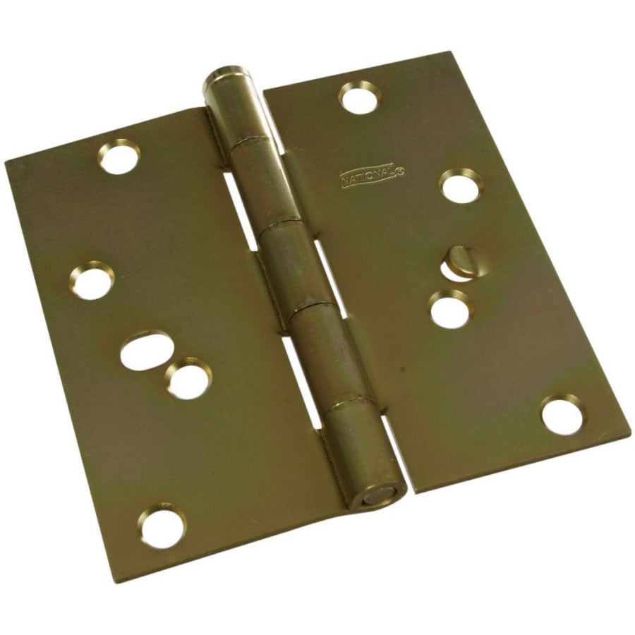 Stanley National Hardware 4 Sq Brass Security Stud Door Hinge At