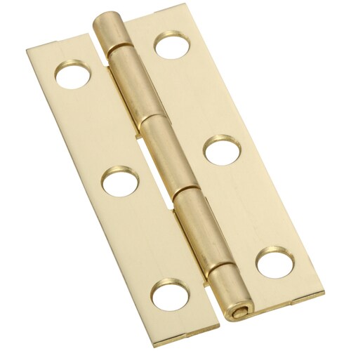 Gatehouse 21/2in Polished Brass Mortise Door Hinge (2Pack) in the