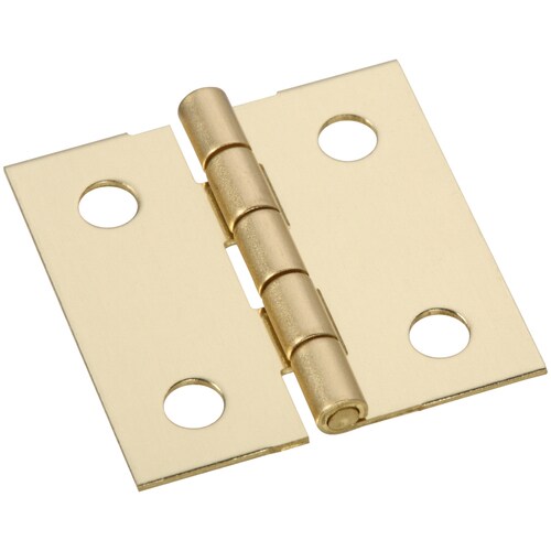 Gatehouse 1-in Polished Brass Mortise Door Hinge (4-Pack) in the Door ...