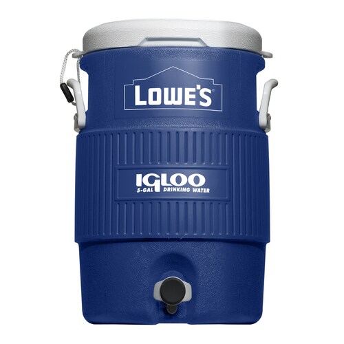 Igloo 5-Gallon Blue Poly Beverage Dispenser at Lowes.com