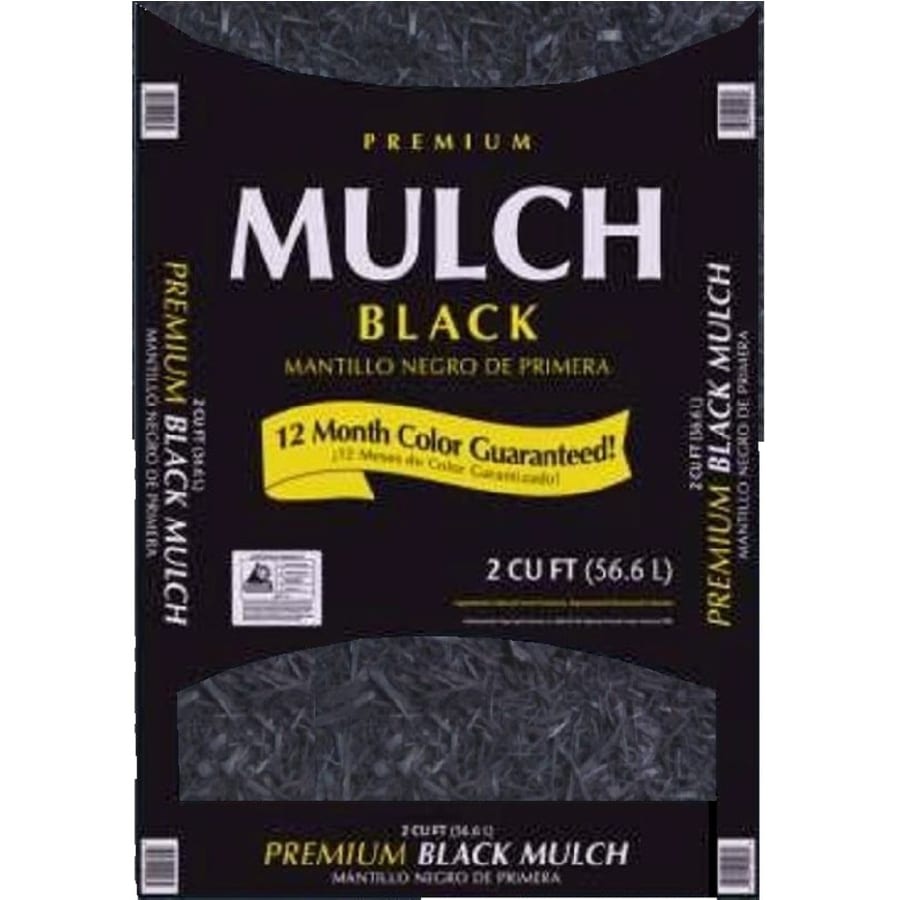 Premium 2-cu ft Black Hardwood Mulch in the Bagged Mulch ...