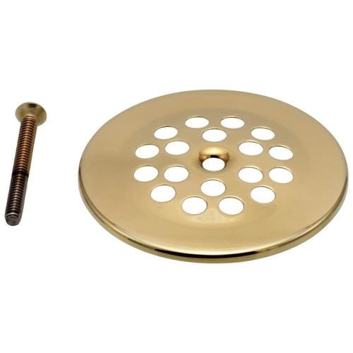 Delta 2in Polished Brass Strainer Drain in the Bathtub Drains