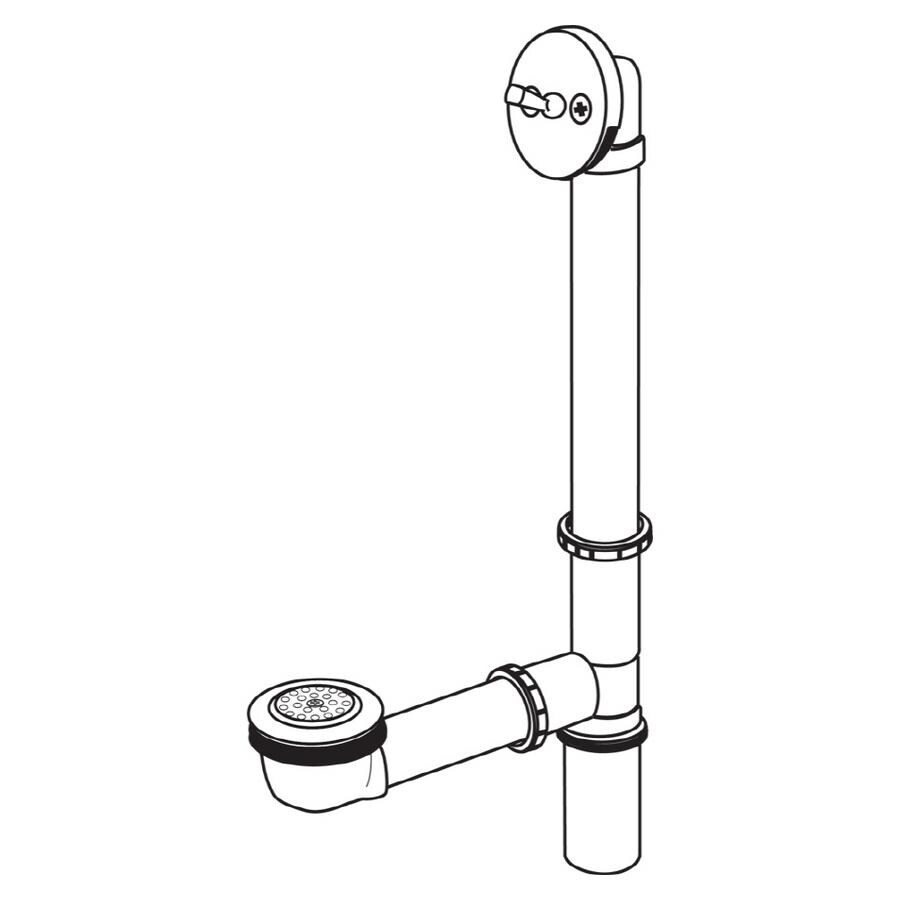 Delta Lever Tub Drain in the Bathtub Drains department at