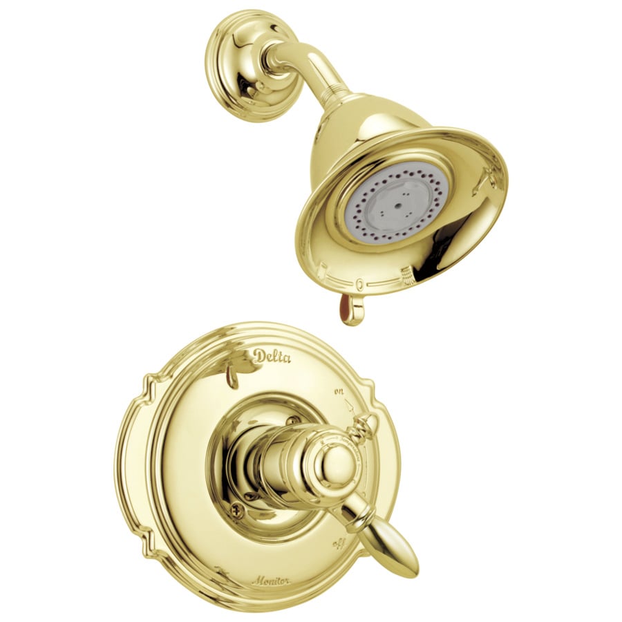 Delta Victorian Polished Brass 1 Handle Shower Faucet At Lowes Com