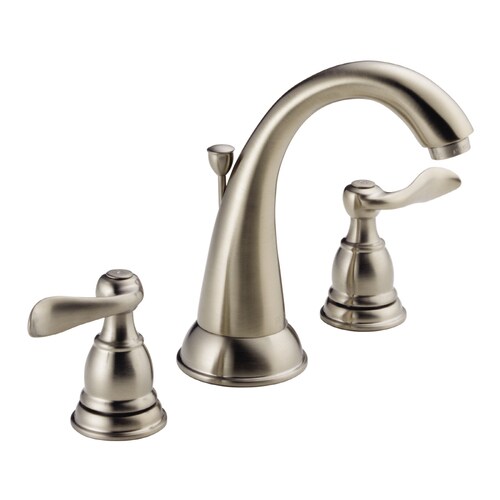 Peerless Brushed Nickel 2Handle Widespread WaterSense Bathroom Faucet