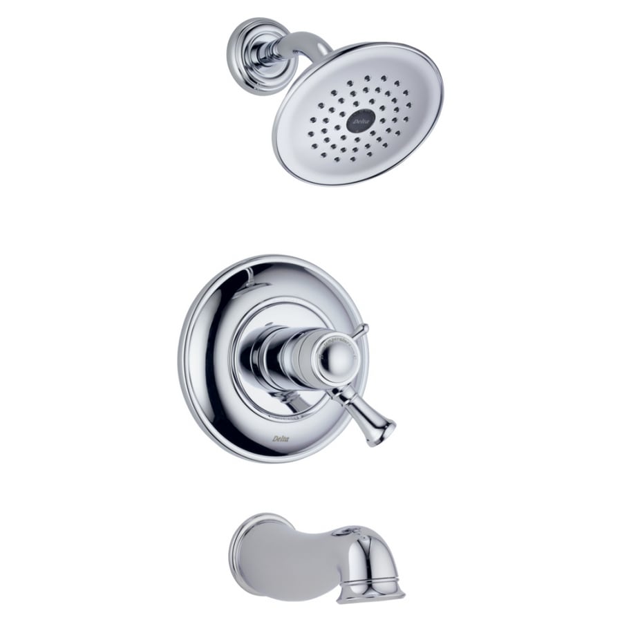 Delta Lockwood Chrome 1-handle Tub & Shower Faucet With Single Function 