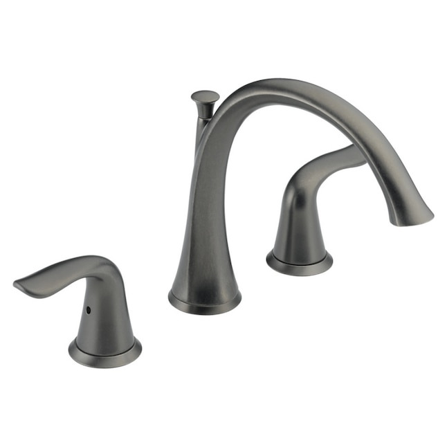 Delta T2738-PT Lahara Pewter 2-Handle Bathtub Faucet Trim Kit