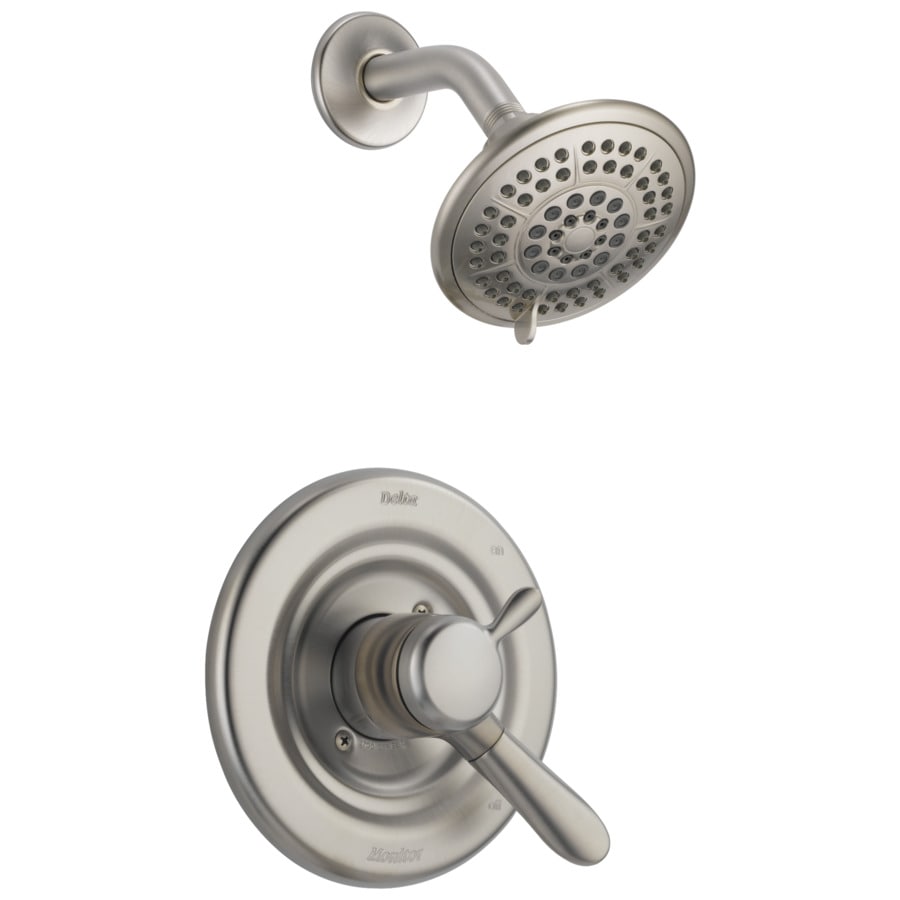 Delta Lahara Stainless 1-Handle Shower Faucet at Lowes.com