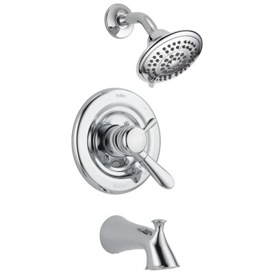 Delta Lahara Chrome 1 Handle Bathtub And Shower Faucet At Lowes Com