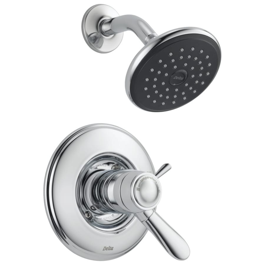 Delta Lahara Thermostatic Chrome 1 Handle Shower Faucet At Lowes Com