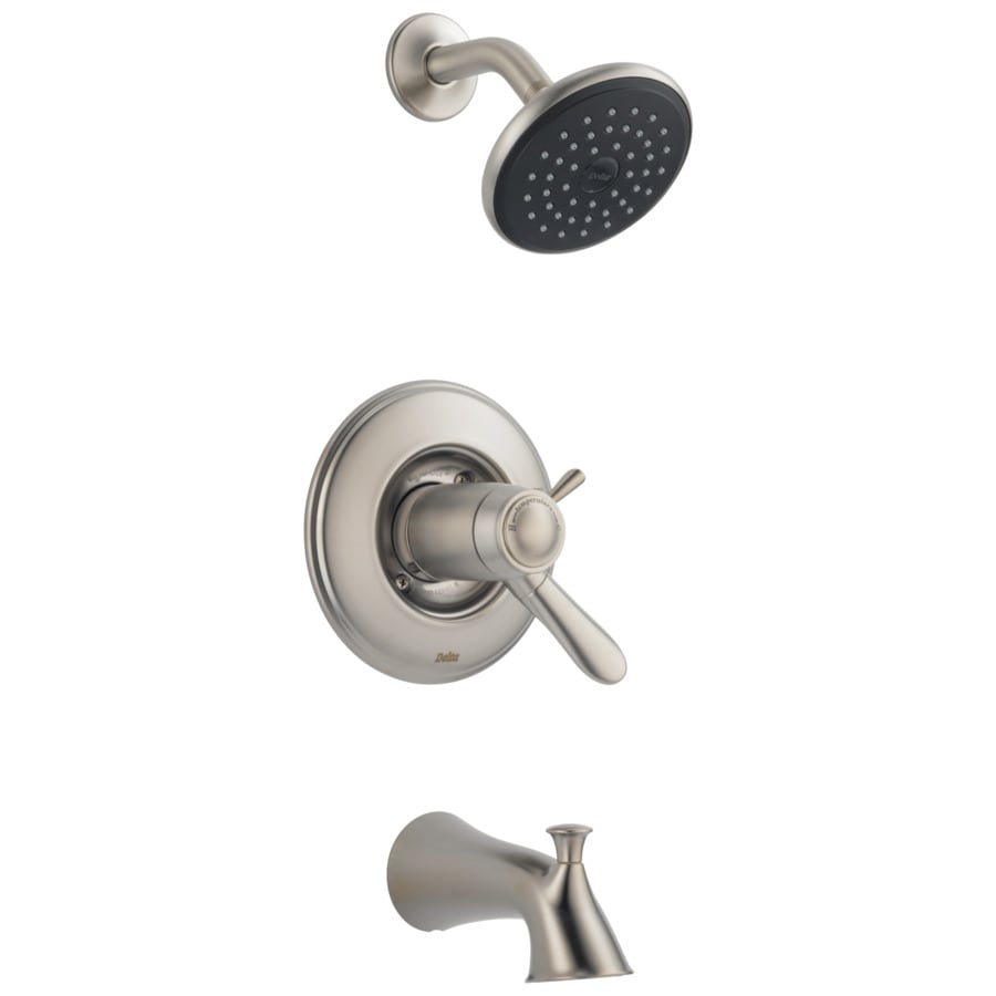 Delta Lahara Thermostatic Stainless 1 Handle Bathtub And Shower