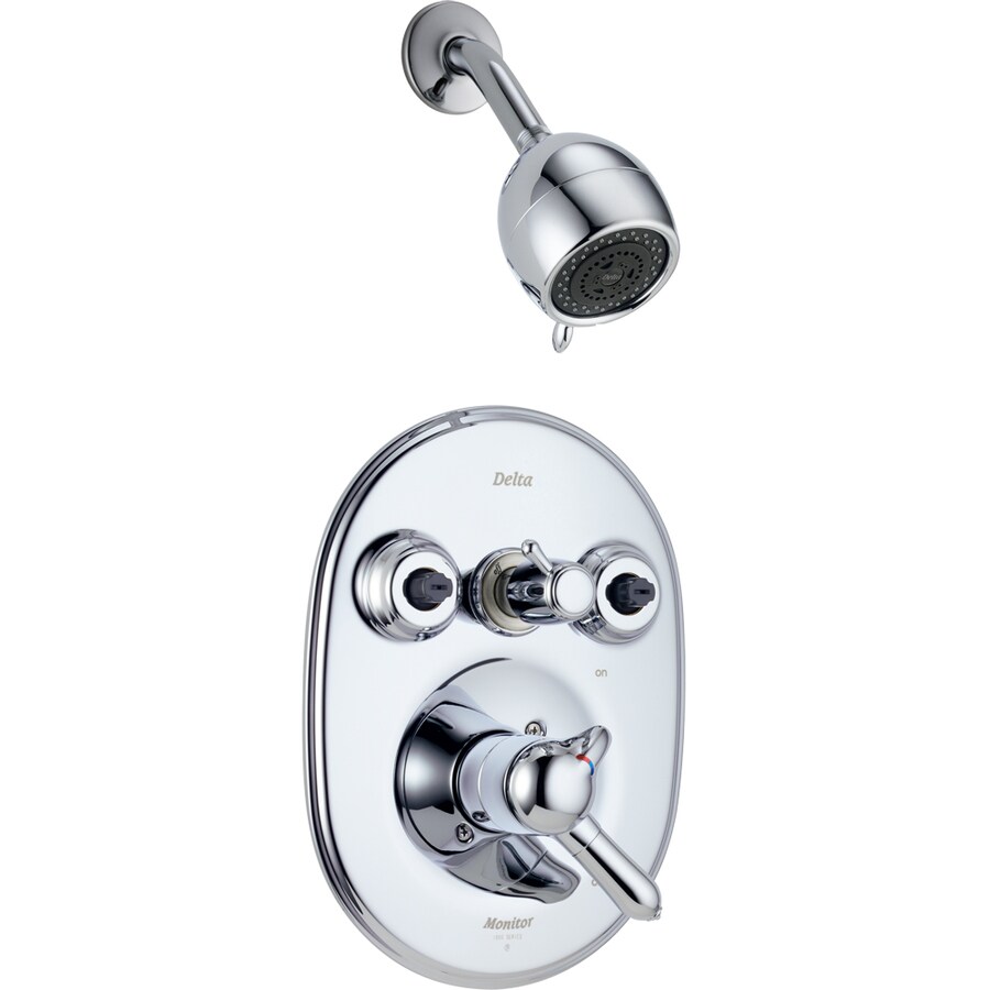 Delta T18230-XO Innovations Chrome 1-Handle Shower Faucet Faucet Trim Kit with Multi-Function Showerhead