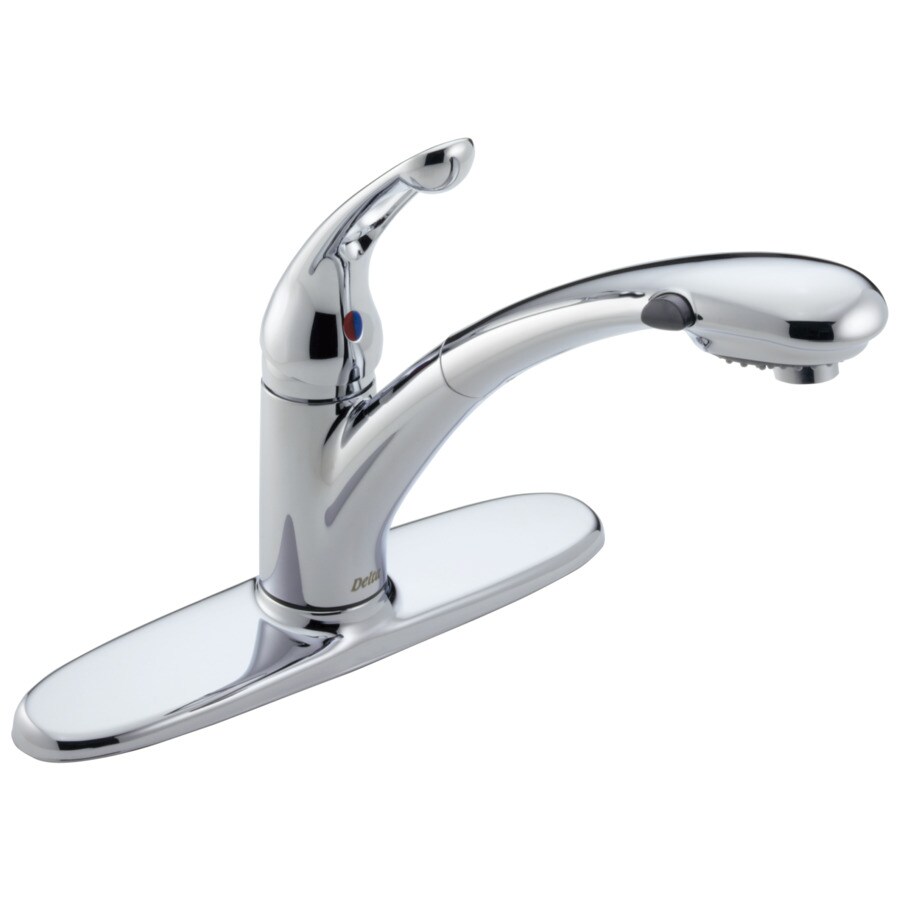 Delta Signature Chrome 1 Handle Deck Mount Pull Out Residential