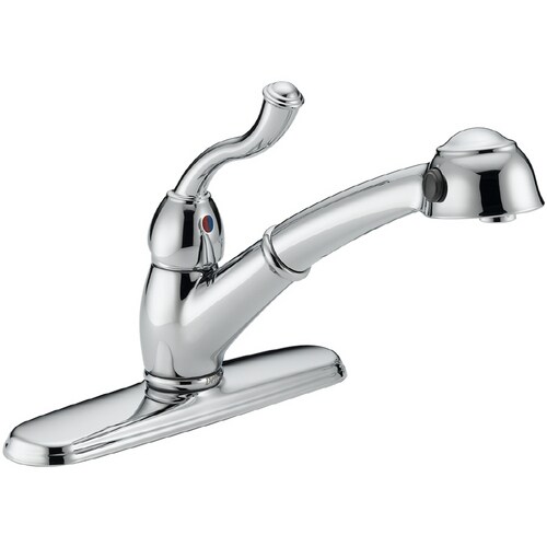 delta saxony single-handle faucet