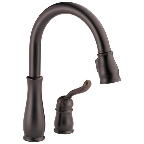 Leland Venetian Bronze 1 Handle Deck Mount Pull Down Residential Kitchen Faucet