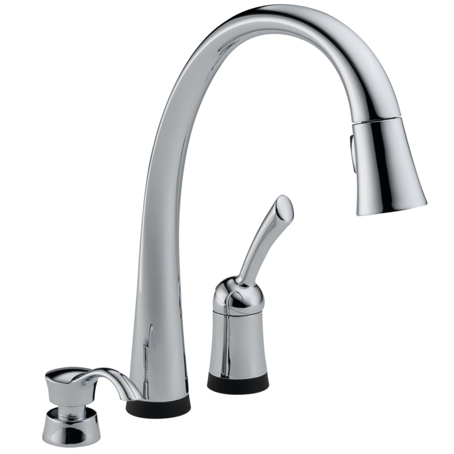 Delta Pilar Touch2O Chrome 1-Handle Deck Mount Pull-Down ...