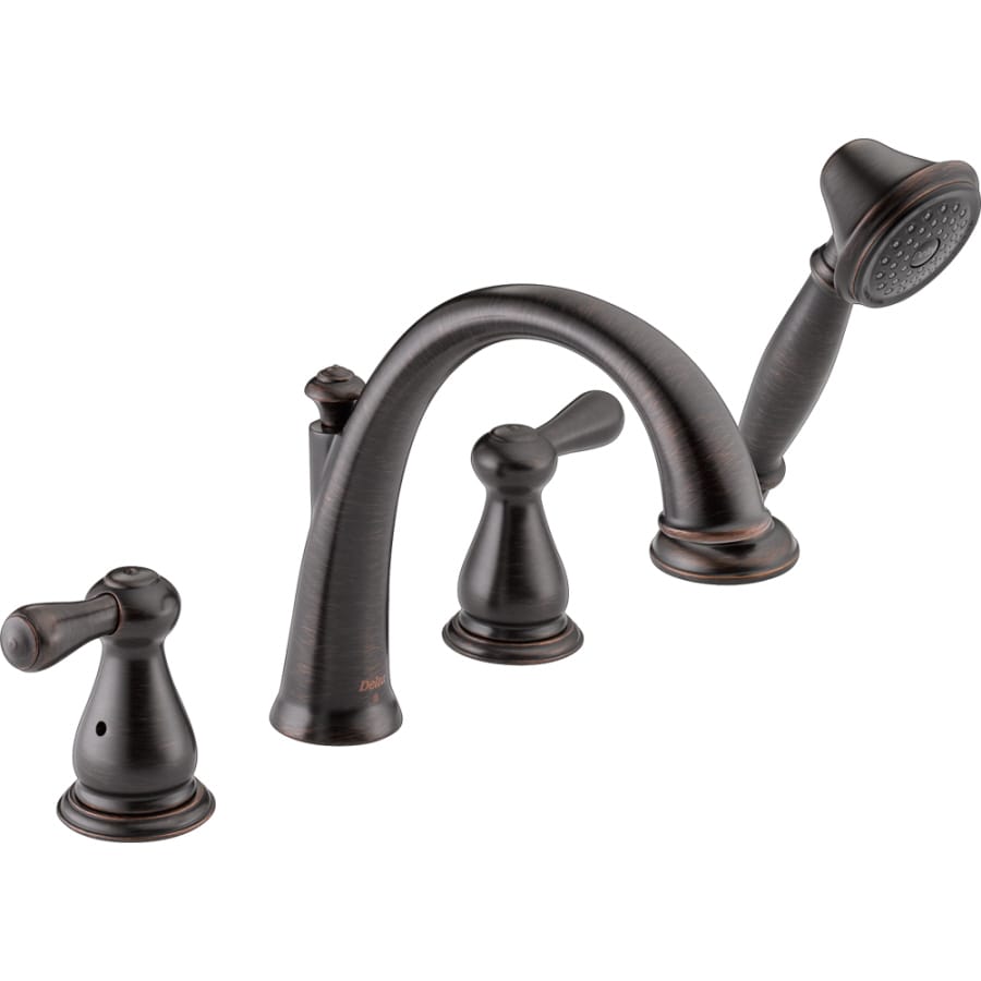 Delta Leland Bronze 2 Handle Bathtub Faucet Trim Kit With Delta Leland Bronze 2 Handle Bathtub Faucet Trim Kit With Handheld Diverter