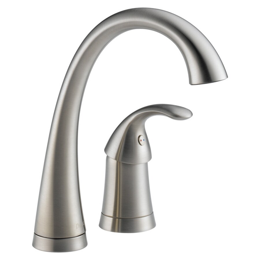 Delta Pilar Waterfall Stainless 1 Handle Bar Faucet At Lowes Com