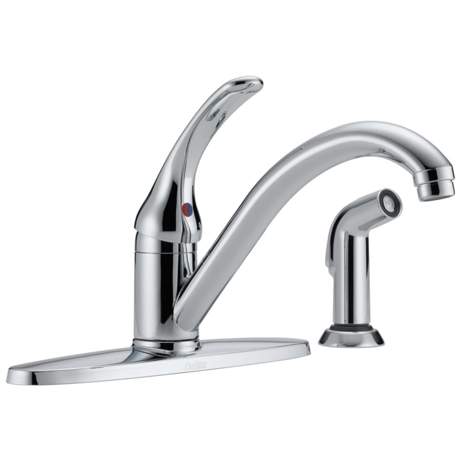 Delta Classic Chrome 1 Handle Deck Mount Low Arc Residential