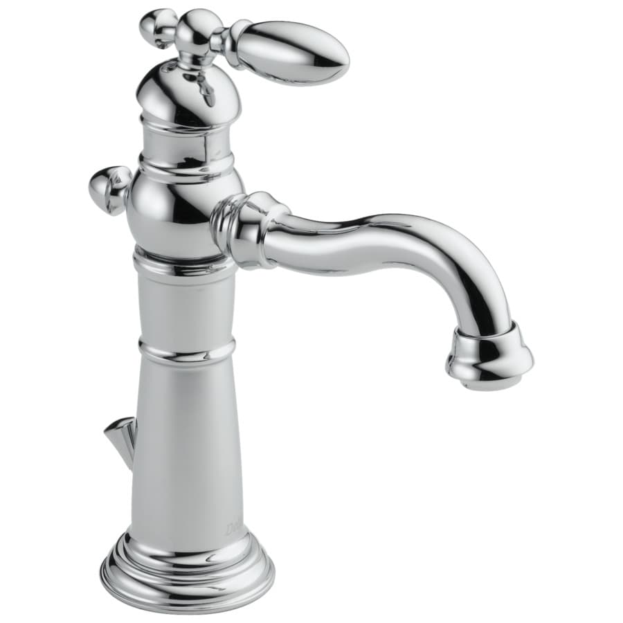 Delta 555LF Victorian Chrome 1-Handle 4-in Centerset WaterSense Bathroom Faucet (Drain Included)