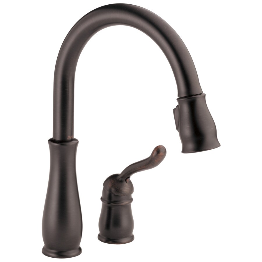 Delta 978-RBWE-DST Leland Venetian Bronze 1-Handle Pull-Down Kitchen Faucet