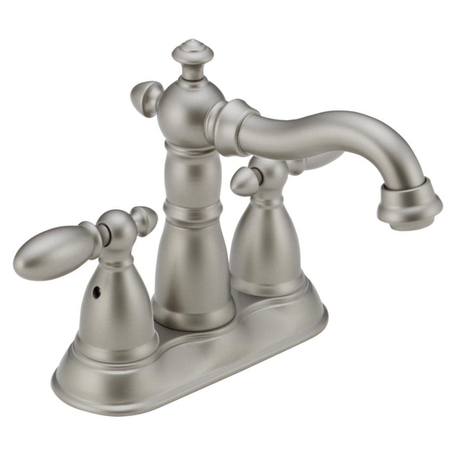 Delta Victorian Pearl Nickel Double-Handle WaterSense Bathroom Faucet ...