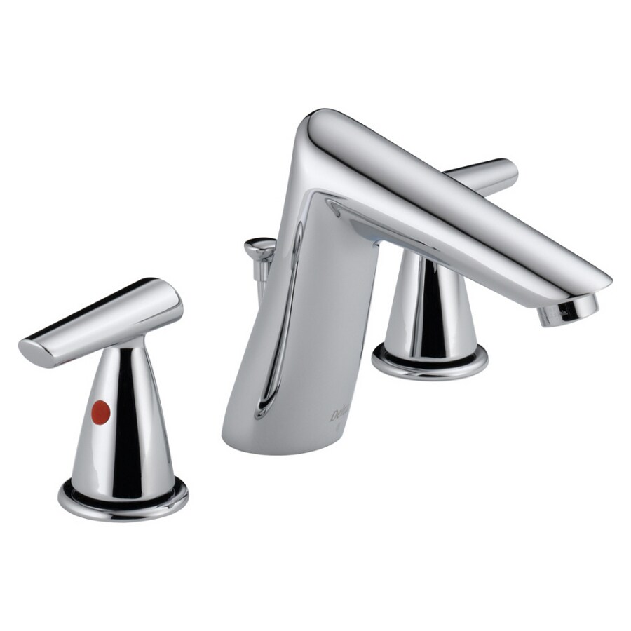 Delta 3582LF-MPU Rizu Chrome 2-Handle WaterSense Bathroom Sink Faucet (Drain Included)
