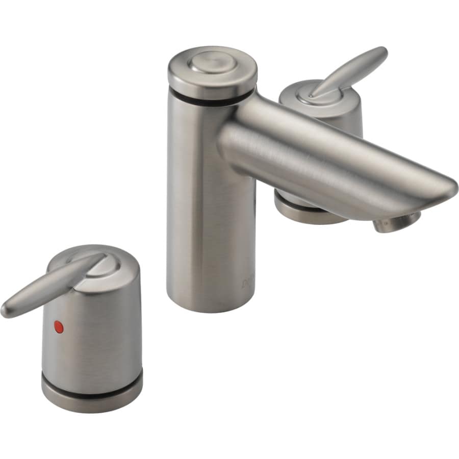 Delta Grail Stainless Widespread 2 Handle WaterSense Bathroom Sink   034449620260 