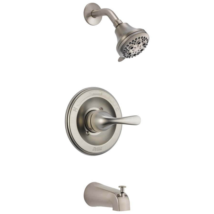 Delta Classic Stainless 1-Handle Bathtub and Shower Faucet at Lowes.com