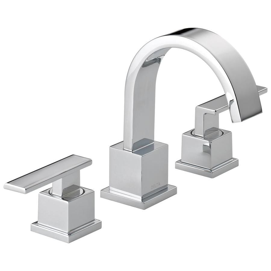 Delta Vero Chrome 2-Handle Widespread WaterSense Bathroom Faucet (Drain  Included) at