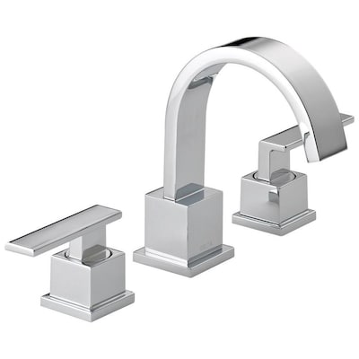 Delta Vero Chrome 2 Handle Widespread Watersense Bathroom Sink