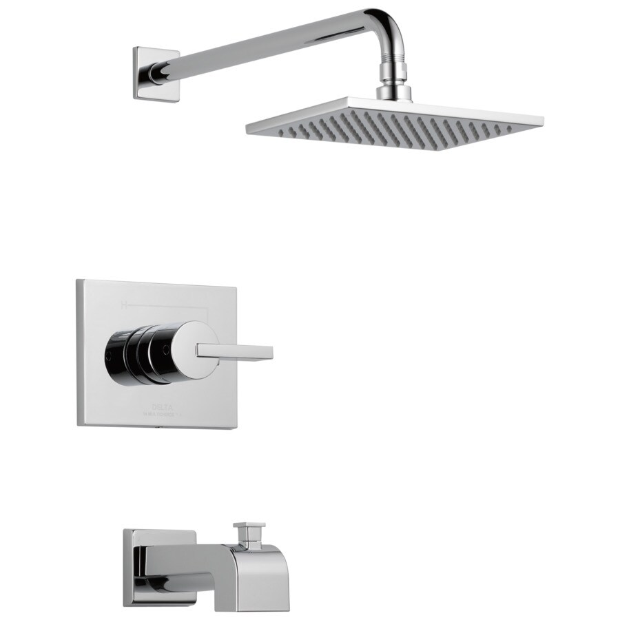 Shop Delta Vero Chrome 1Handle Bathtub and Shower Faucet Trim Kit with