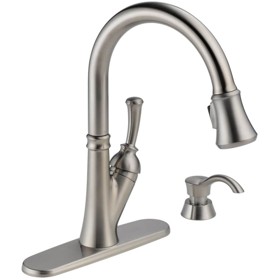 Shop Kitchen Faucets at Lowes.com  Delta Savile 1-Handle Pull-Down Kitchen Faucet