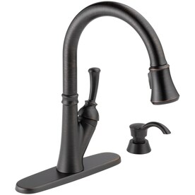 Delta Savile Venetian Bronze Handle Deck Mount Pull Down Kitchen Faucet Delta Savile Venetian Bronze Handle Deck Mount Pull Down Kitchen Faucet