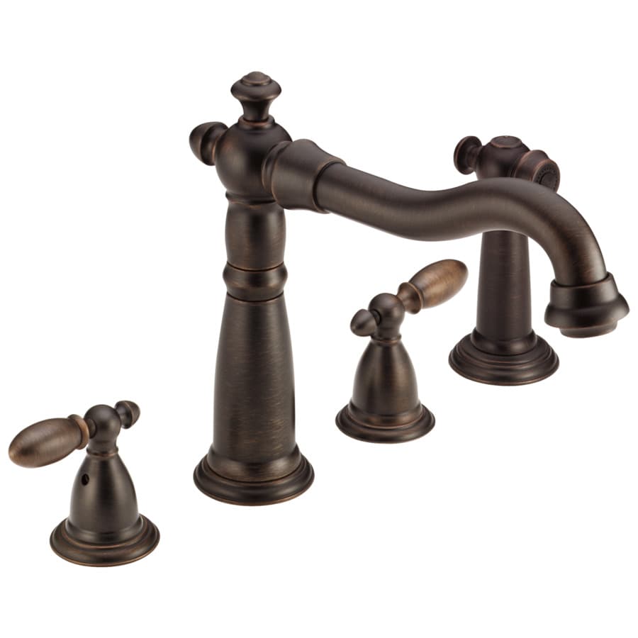 Delta Victorian Venetian Bronze 2-handle Deck Mount High ...