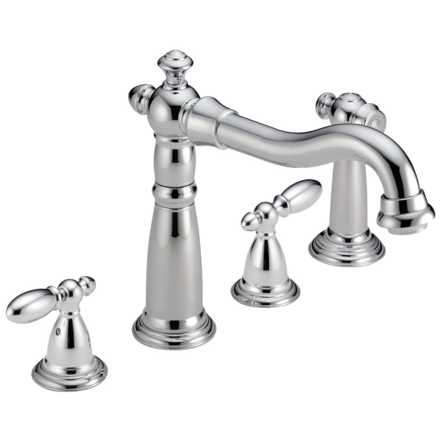 Delta Victorian Chrome 2 Handle Deck Mount High Arc Kitchen Faucet At   034449642194 