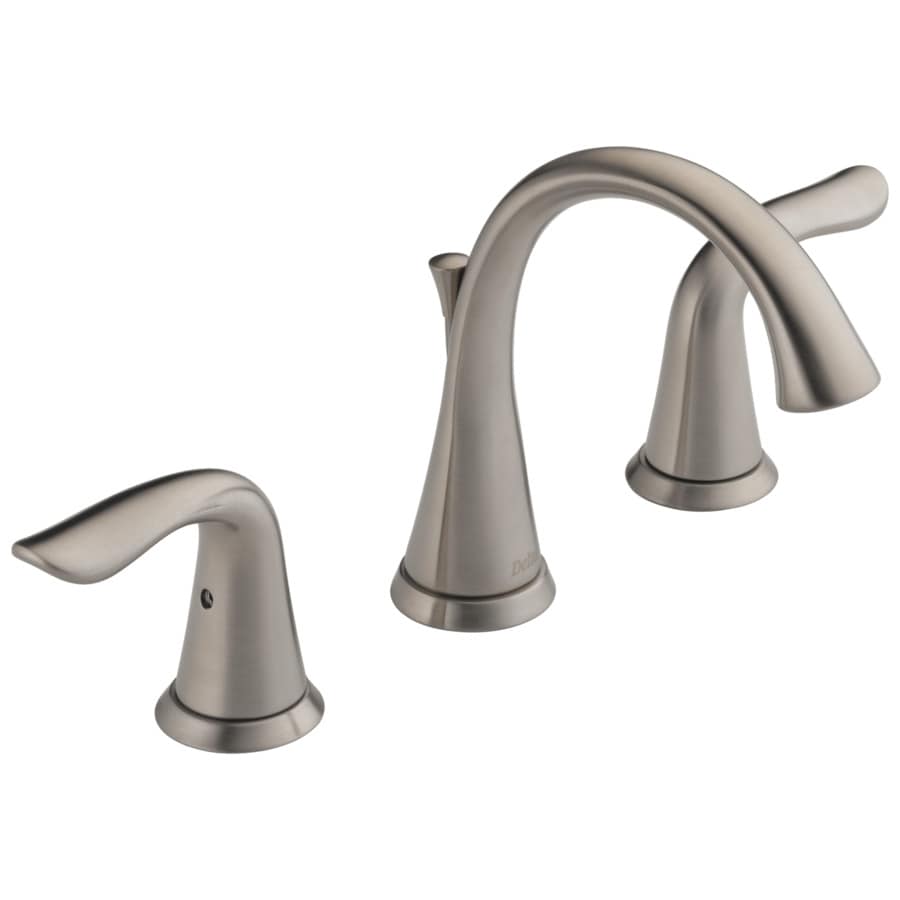 Shop Delta Lahara Stainless 2-Handle Widespread Bathroom ...