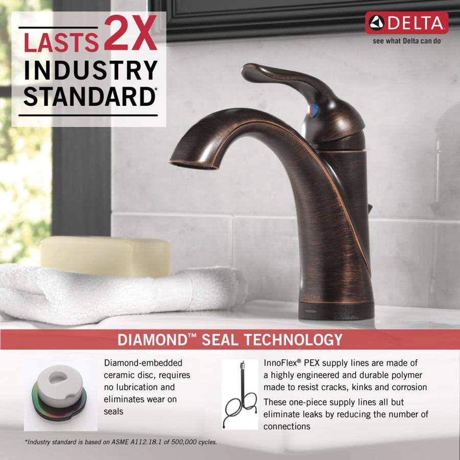 Delta Lahara Touch2Oxt Bronze 1handle Single Hole/4in
