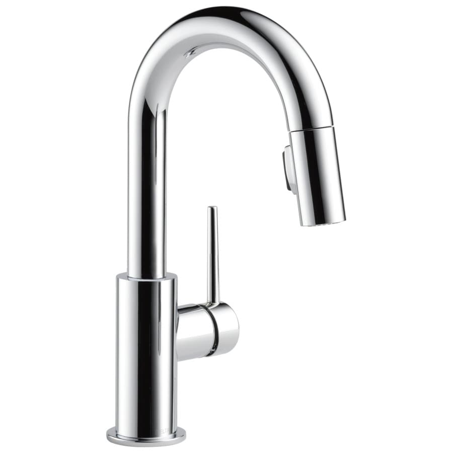 Delta Trinsic Chrome 1 Handle Bar And Prep Faucet At Lowes Com