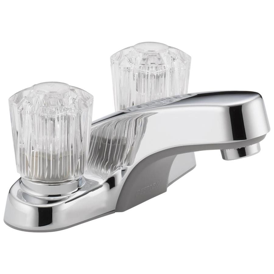 Peerless P240LF Chrome 2-Handle 4-in Centerset WaterSense Bathroom Faucet